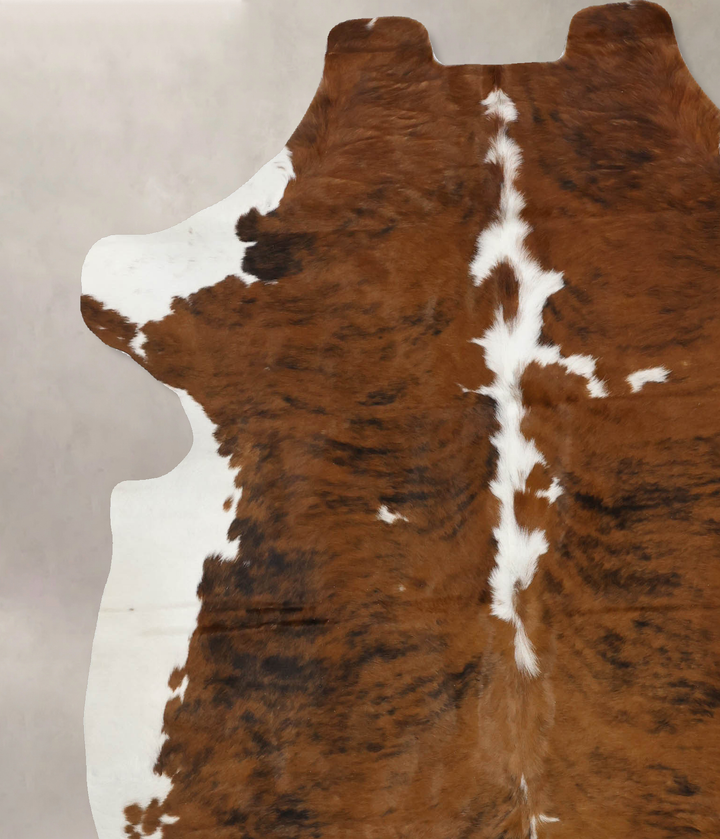 Tricolor X-Large European Cowhide Rug 7'0"H x 6'0"W #B11943 by Hudson Hides