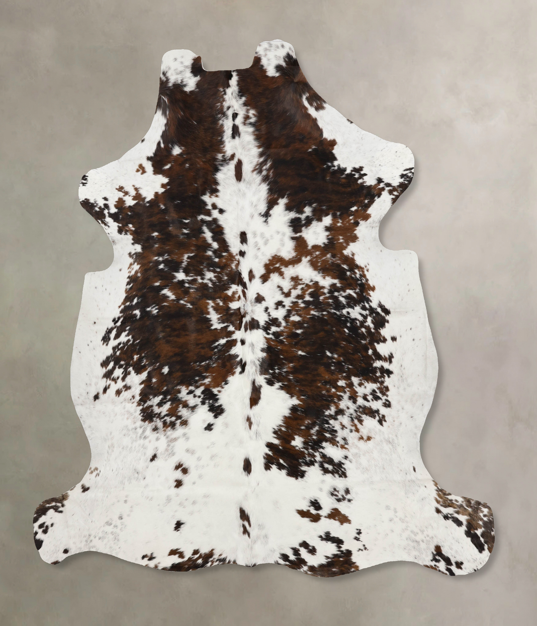Tricolor X-Large European Cowhide Rug 7'4"H x 6'8"W #B11944 by Hudson 