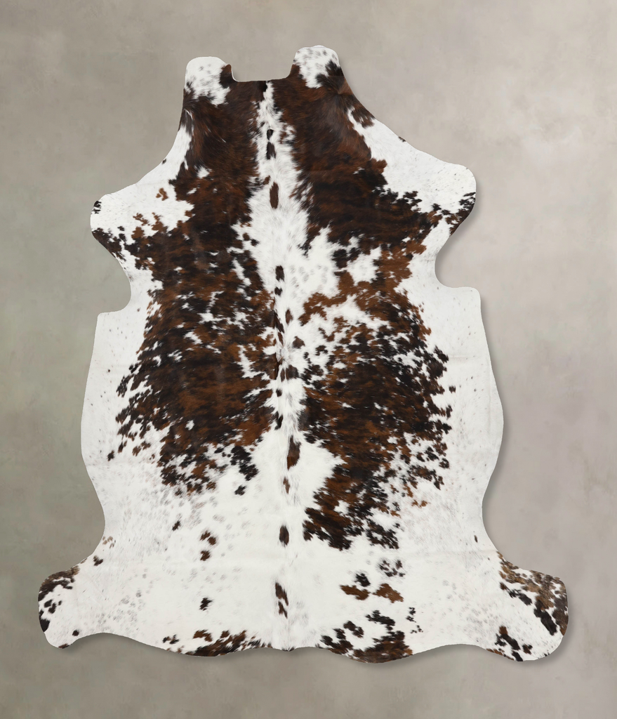Tricolor X-Large European Cowhide Rug 7'4"H x 6'8"W #B11944 by Hudson Hides