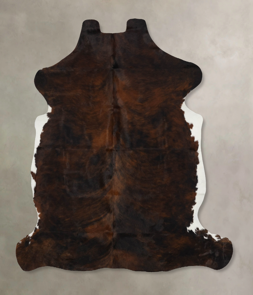 Dark Brindle Large European Cowhide Rug 6'9"H x 5'9"W #B11950 by Hudson Hides
