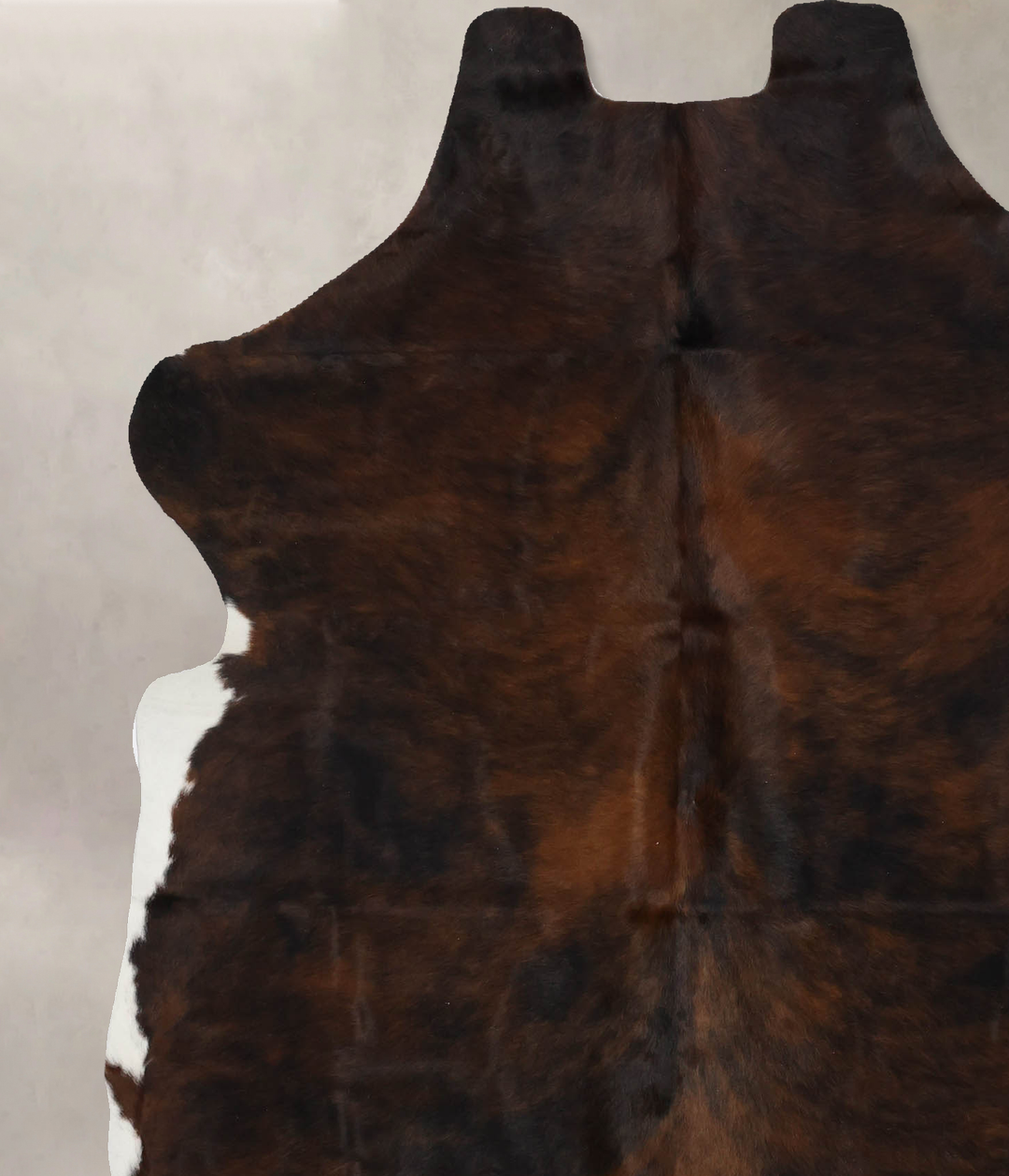 Dark Brindle Large European Cowhide Rug 6'9"H x 5'9"W #B11950 by Hudso