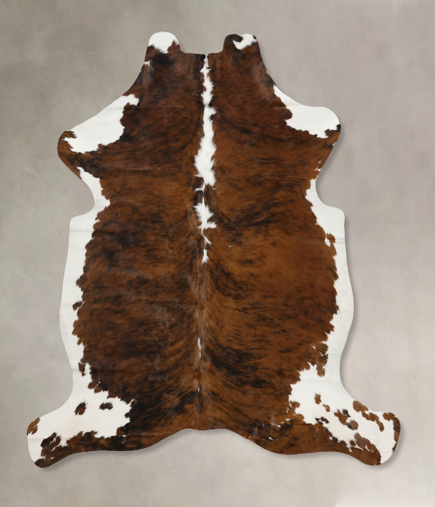 Tricolor X-Large European Cowhide Rug 6'11"H x 6'0"W #B11952 by Hudson Hides