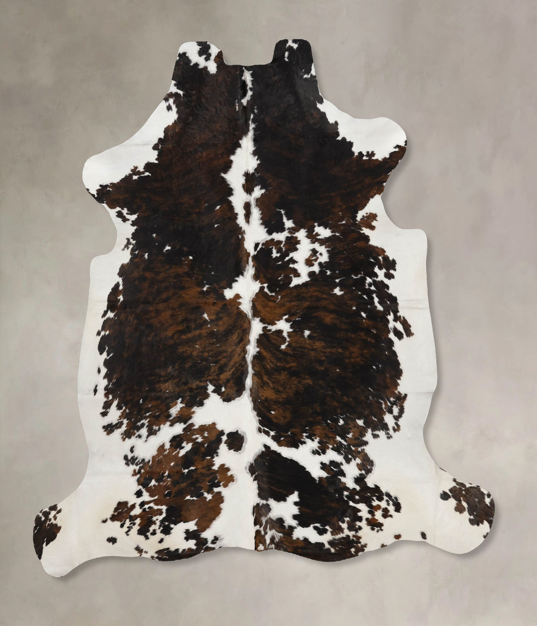 Tricolor X-Large European Cowhide Rug 7'2"H x 6'5"W #B11958 by Hudson 