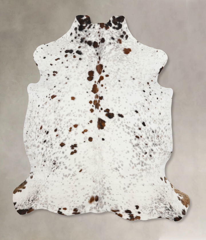 Tricolor X-Large European Cowhide Rug 7'0"H x 6'2"W #B11960 by Hudson Hides