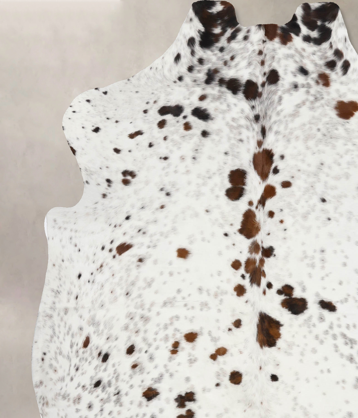 Tricolor X-Large European Cowhide Rug 7'0"H x 6'2"W #B11960 by Hudson Hides