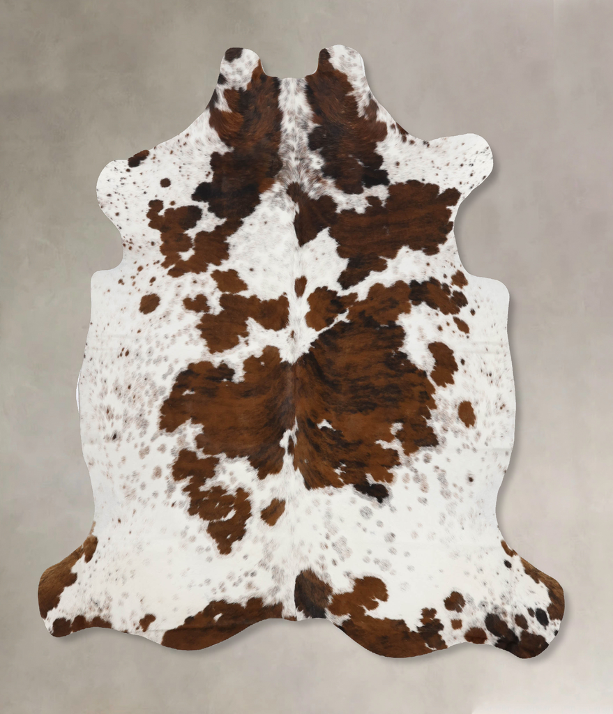 Tricolor X-Large European Cowhide Rug 6'11"H x 6'3"W #B11963 by Hudson Hides
