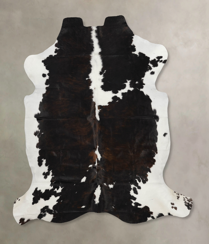 Tricolor X-Large European Cowhide Rug 7'0"H x 6'6"W #B11964 by Hudson Hides