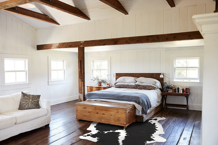 Tricolor X-Large European Cowhide Rug 7'0"H x 6'6"W #B11964 by Hudson Hides