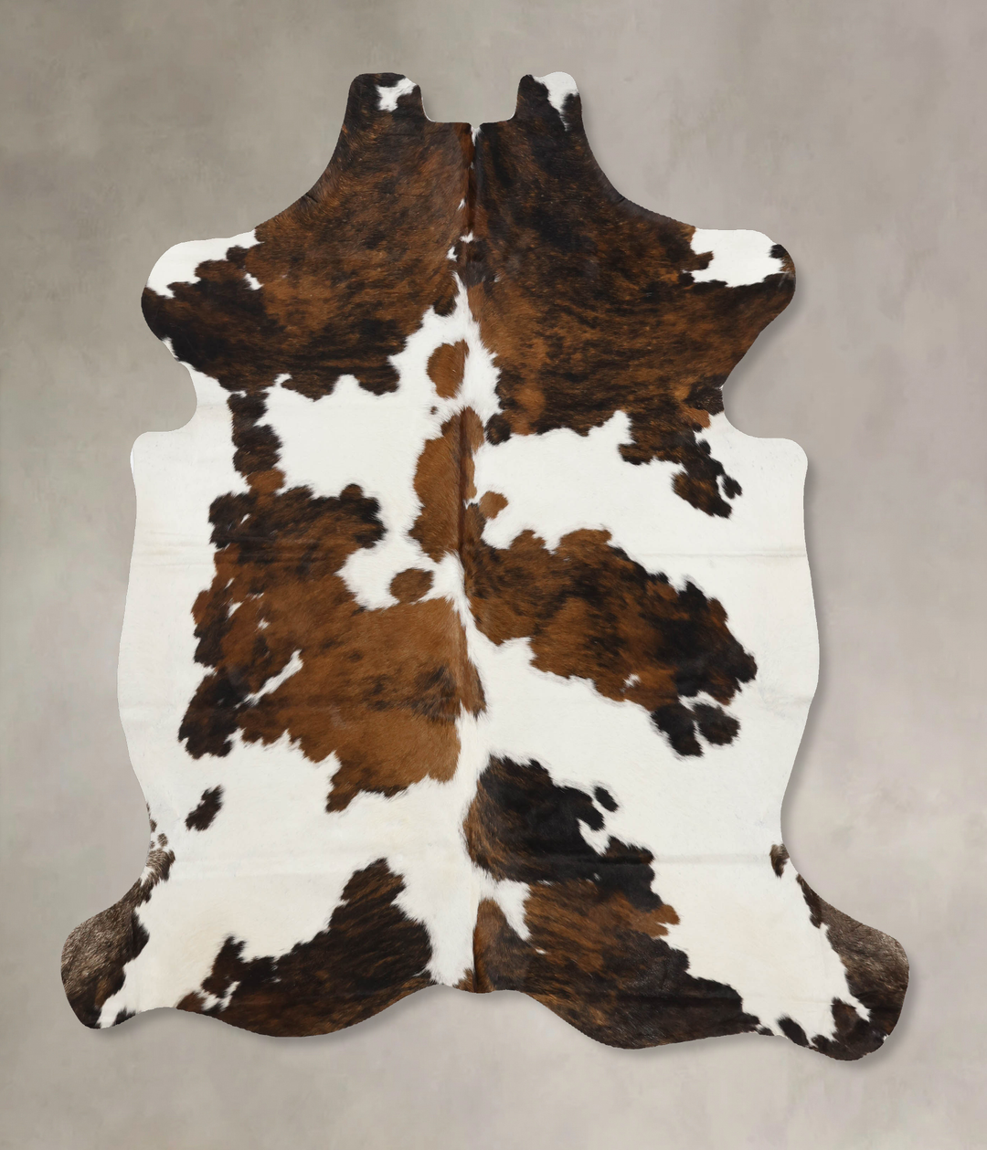 Tricolor X-Large European Cowhide Rug 7'3"H x 6'3"W #B11967 by Hudson 