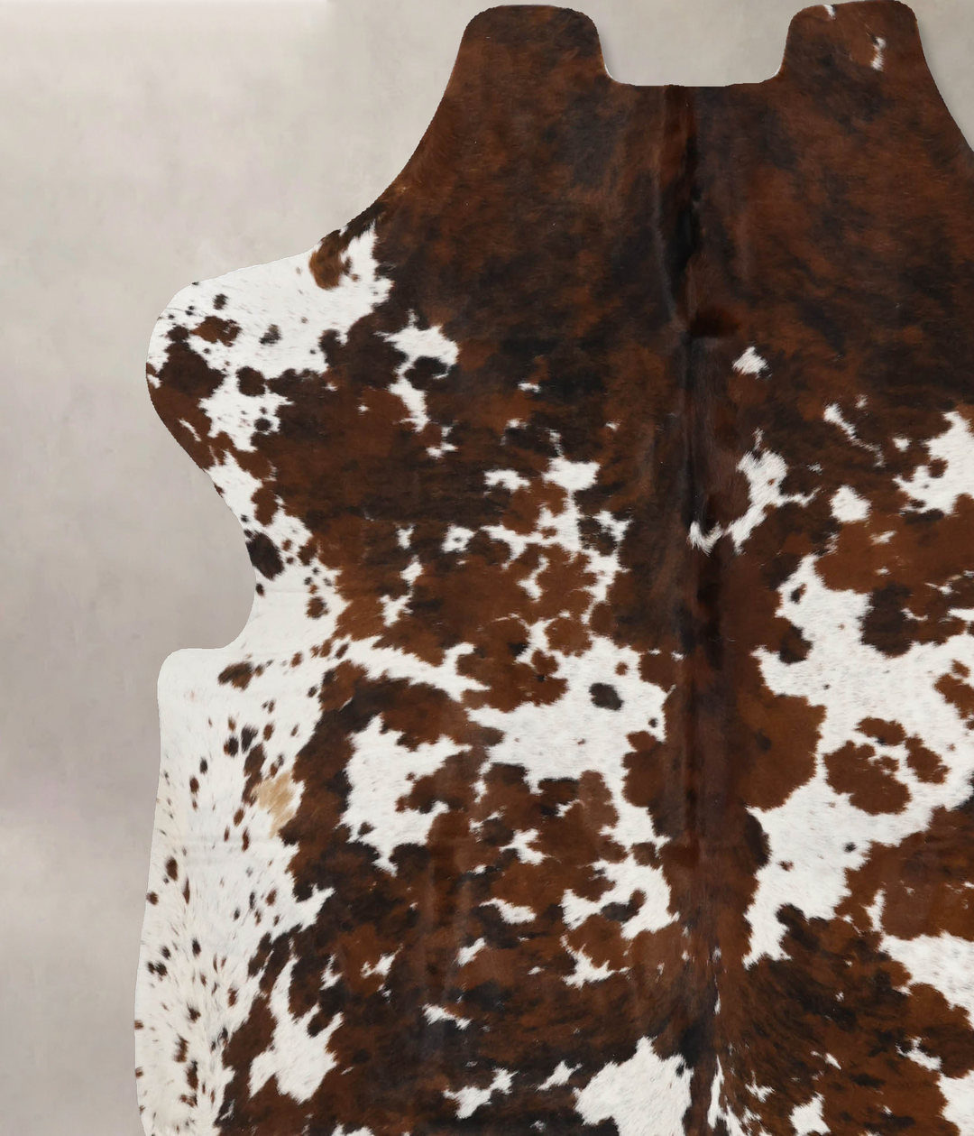Tricolor X-Large European Cowhide Rug 7'0"H x 6'6"W #B11973 by Hudson 