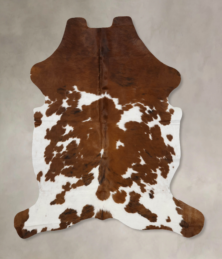 Tricolor X-Large European Cowhide Rug 7'2"H x 5'9"W #B11978 by Hudson Hides