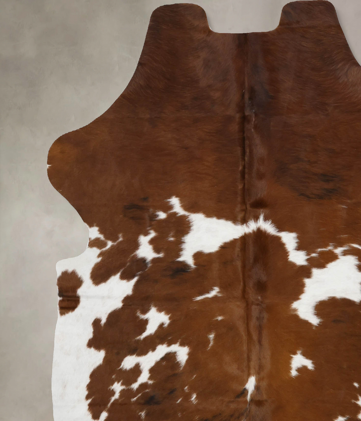 Tricolor X-Large European Cowhide Rug 7'2"H x 5'9"W #B11978 by Hudson Hides