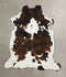 Tricolor X-Large European Cowhide Rug 6'11