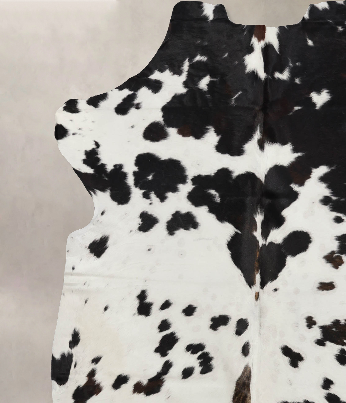 Black and White X-Large European Cowhide Rug 7'1"H x 6'5"W #B12002 by Hudson Hides