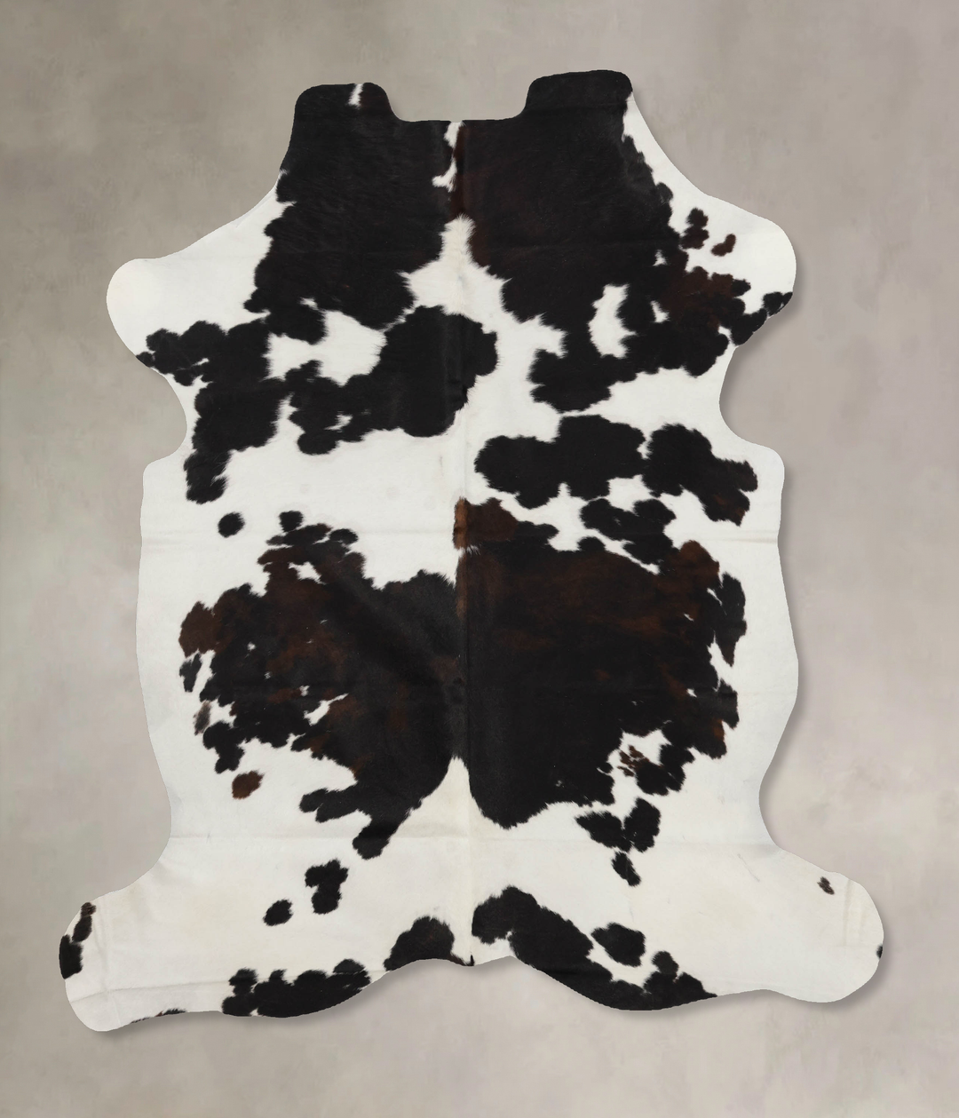 Black and White X-Large European Cowhide Rug 7'1"H x 5'10"W #B12003 by