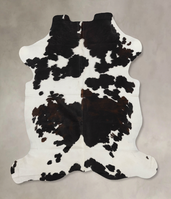 Black and White X-Large European Cowhide Rug 7'1"H x 5'10"W #B12003 by Hudson Hides