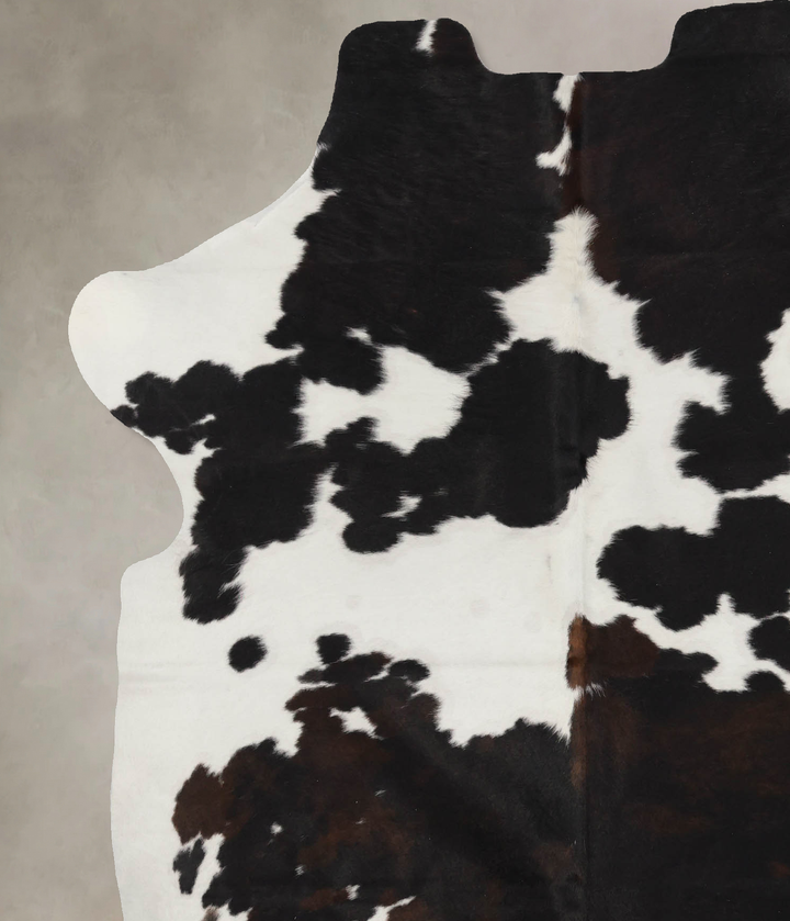 Black and White X-Large European Cowhide Rug 7'1"H x 5'10"W #B12003 by Hudson Hides