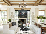 Black and White X-Large European Cowhide Rug 7'1"H x 5'10"W #B12003 by Hudson Hides