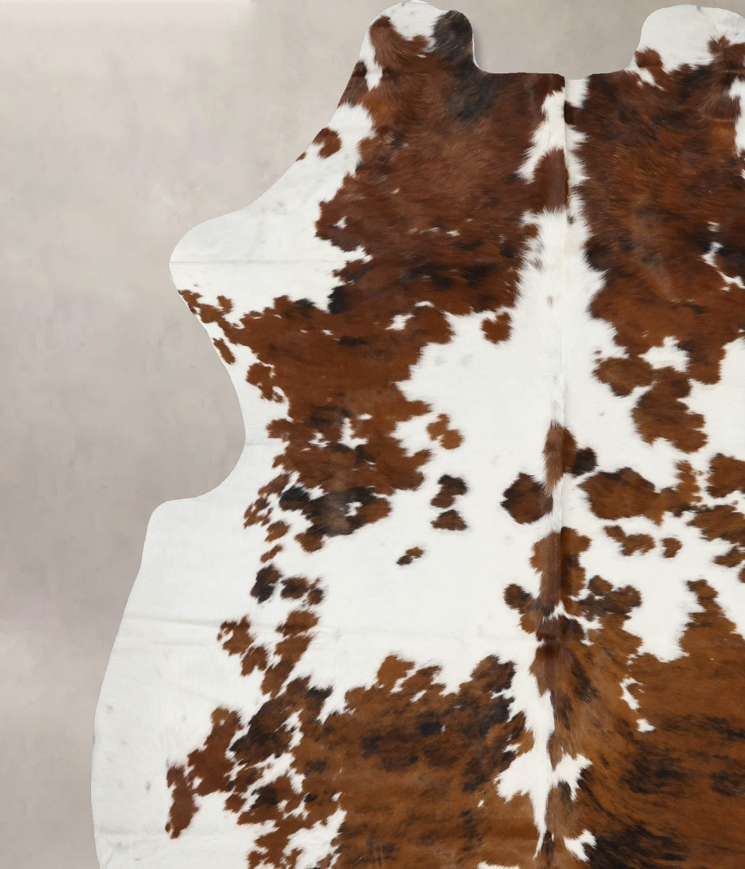 Tricolor X-Large European Cowhide Rug 7'4"H x 6'3"W #B12006 by Hudson 