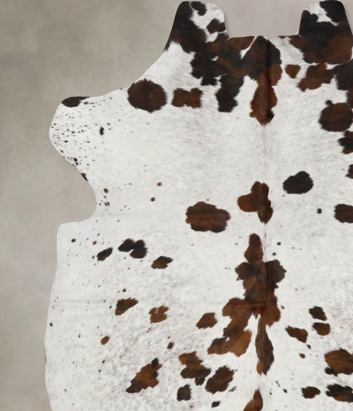 Tricolor X-Large European Cowhide Rug 7'2"H x 6'9"W #B12011 by Hudson Hides