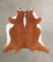 Hereford XX-Large Brazilian Cowhide Rug 7'2
