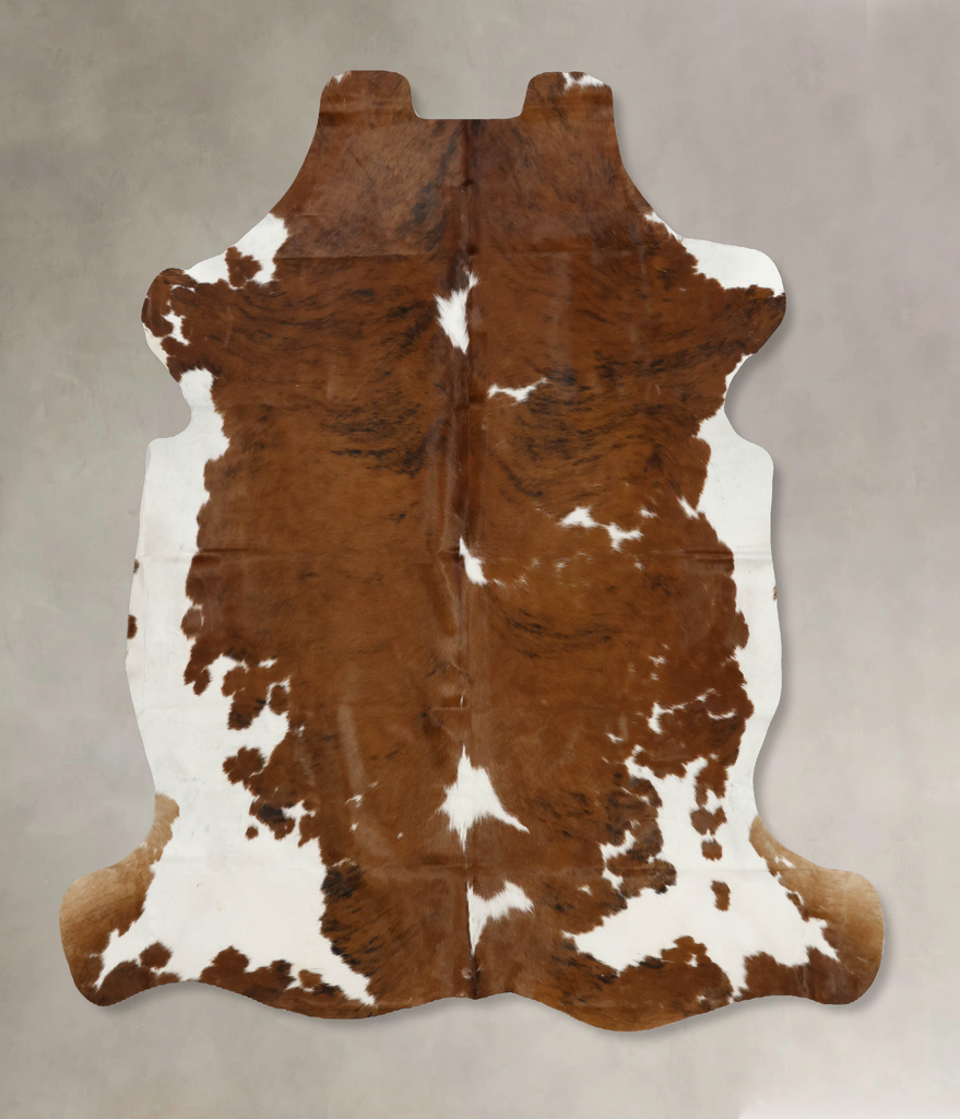 Tricolor X-Large European Cowhide Rug 7'0"H x 6'5"W #B12020 by Hudson Hides