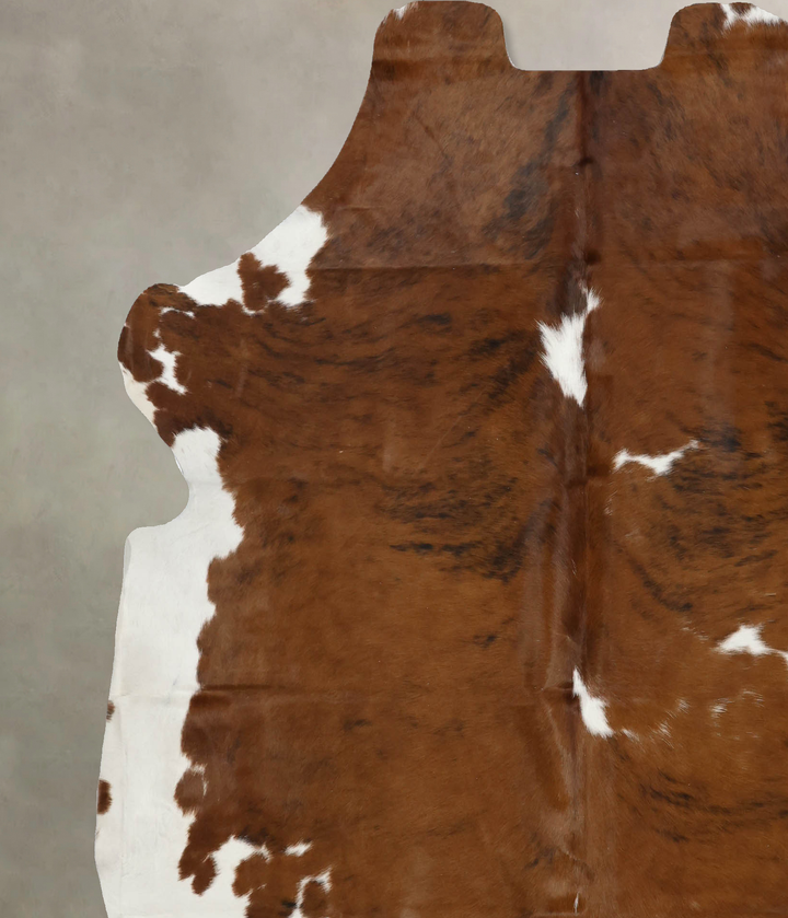 Tricolor X-Large European Cowhide Rug 7'0"H x 6'5"W #B12020 by Hudson Hides