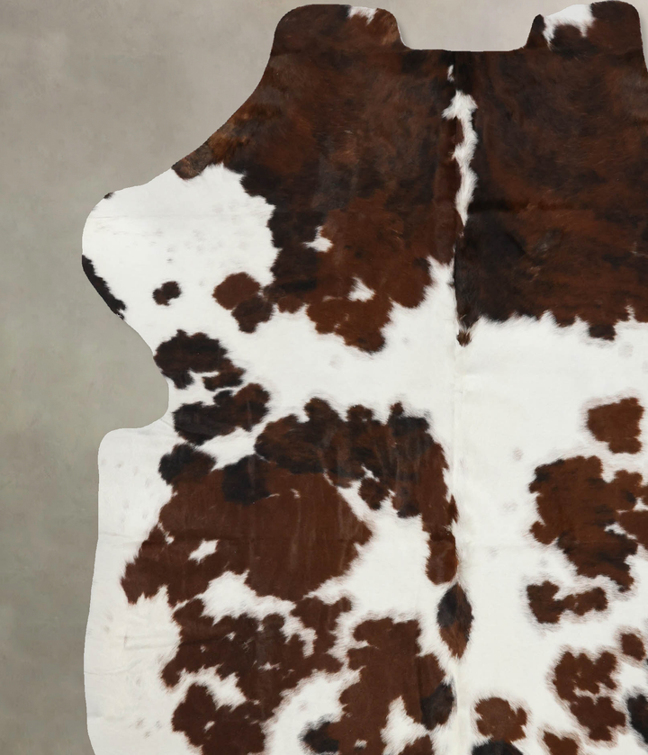 Tricolor X-Large European Cowhide Rug 7'5"H x 6'4"W #B12021 by Hudson Hides