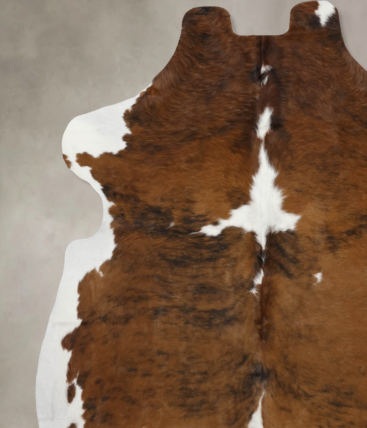 Tricolor X-Large European Cowhide Rug 7'2"H x 6'6"W #B12026 by Hudson Hides