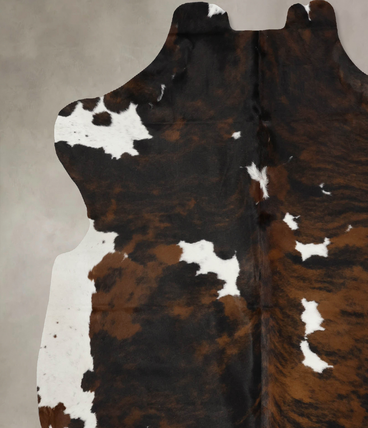 Tricolor X-Large European Cowhide Rug 7'2"H x 6'4"W #B12029 by Hudson Hides