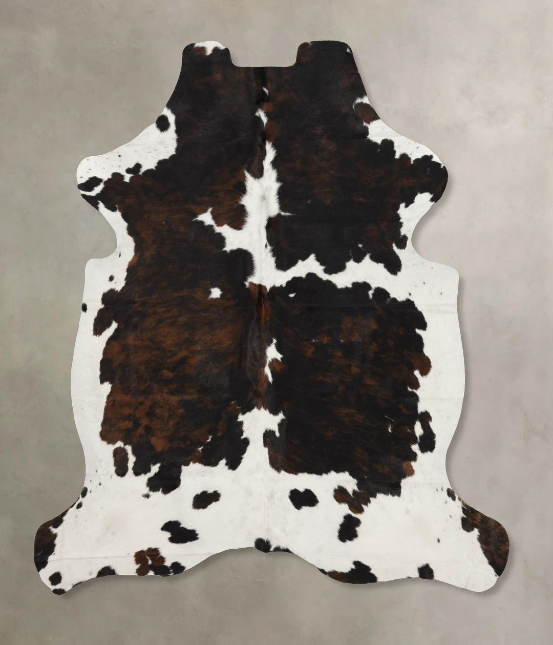 Tricolor X-Large European Cowhide Rug 6'10"H x 6'0"W #B12034 by Hudson