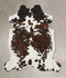 Tricolor X-Large European Cowhide Rug 7'3
