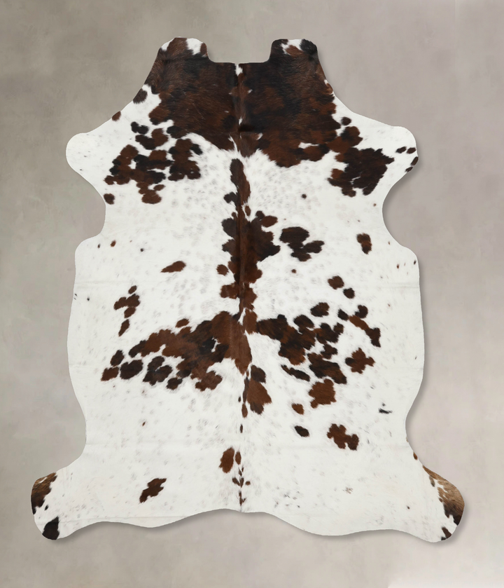 Tricolor X-Large European Cowhide Rug 7'0"H x 5'10"W #B12038 by Hudson Hides