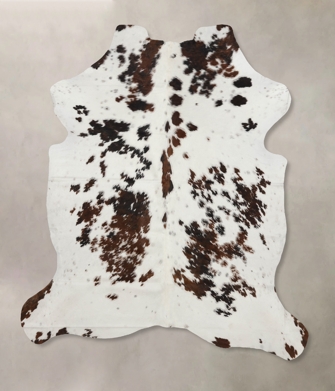 Tricolor X-Large European Cowhide Rug 7'4"H x 6'0"W #B12039 by Hudson 