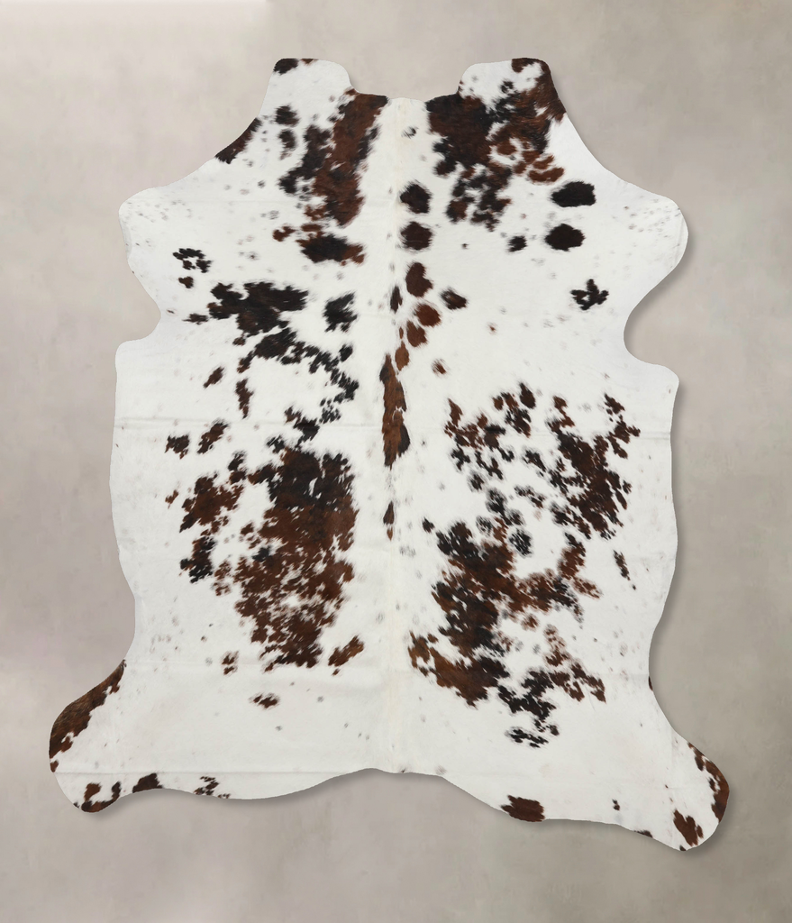 Tricolor X-Large European Cowhide Rug 7'4"H x 6'0"W #B12039 by Hudson Hides