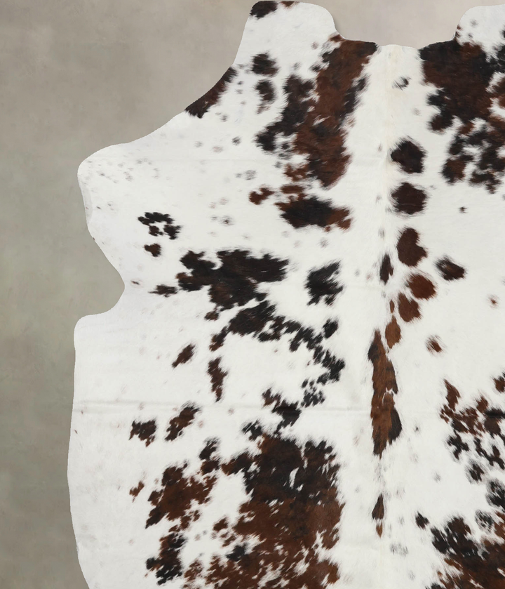Tricolor X-Large European Cowhide Rug 7'4"H x 6'0"W #B12039 by Hudson Hides