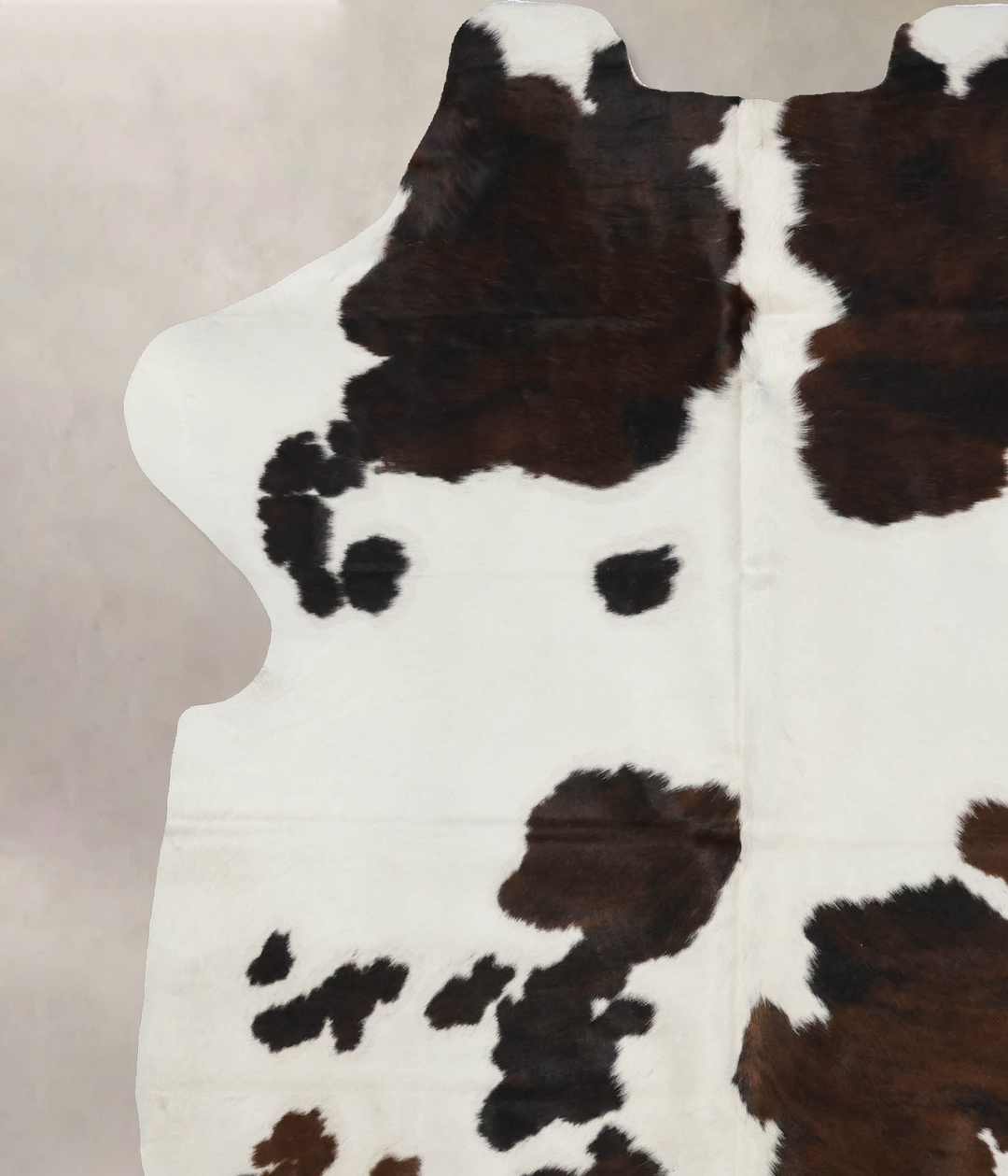 Tricolor X-Large European Cowhide Rug 7'2"H x 5'9"W #B12040 by Hudson 