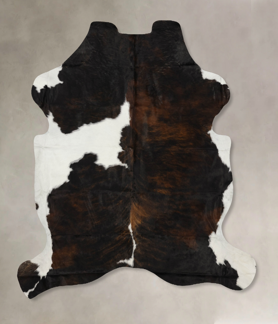 Tricolor X-Large European Cowhide Rug 7'1"H x 6'4"W #B12042 by Hudson 