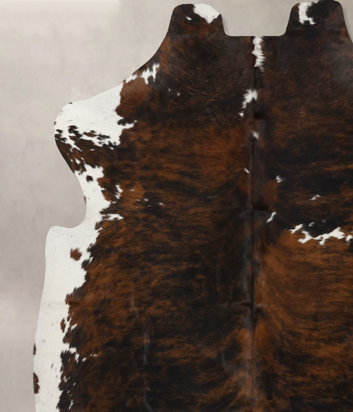 Tricolor X-Large European Cowhide Rug 7'2"H x 6'7"W #B12051 by Hudson Hides