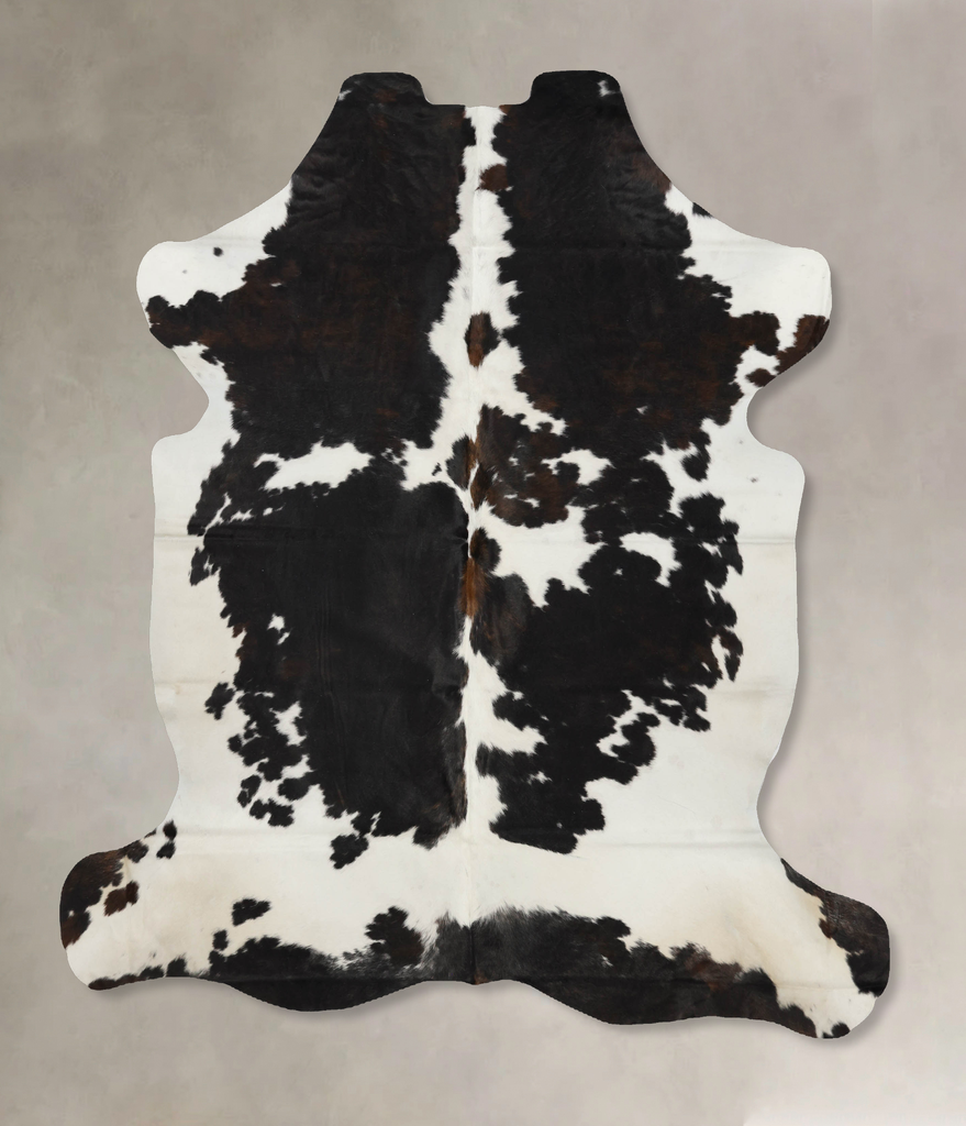 Tricolor X-Large European Cowhide Rug 7'4"H x 6'5"W #B12052 by Hudson Hides