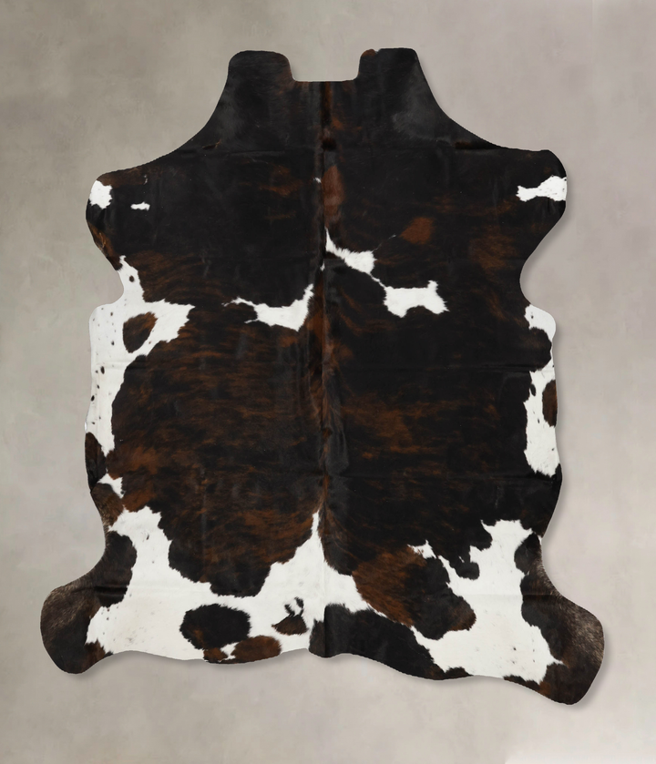 Tricolor X-Large European Cowhide Rug 7'2"H x 6'8"W #B12055 by Hudson Hides