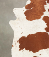 Brown and White XX-Large Brazilian Cowhide Rug 7'3"H x 6'10"W #B1207 by Hudson Hides