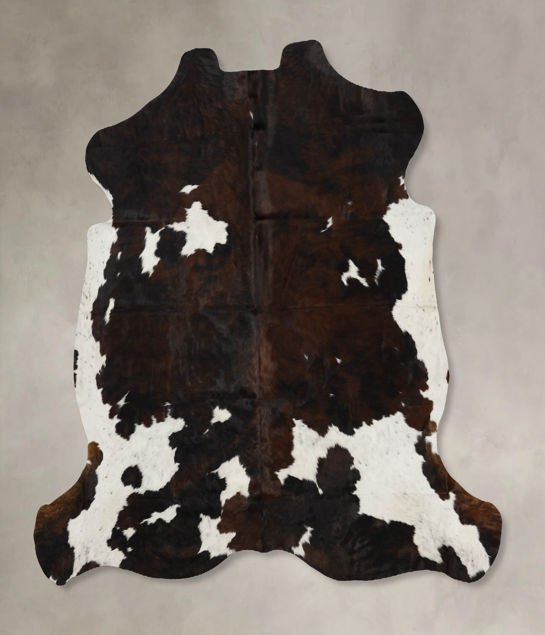 Tricolor X-Large European Cowhide Rug 6'11"H x 6'11"W #B12080 by Hudso