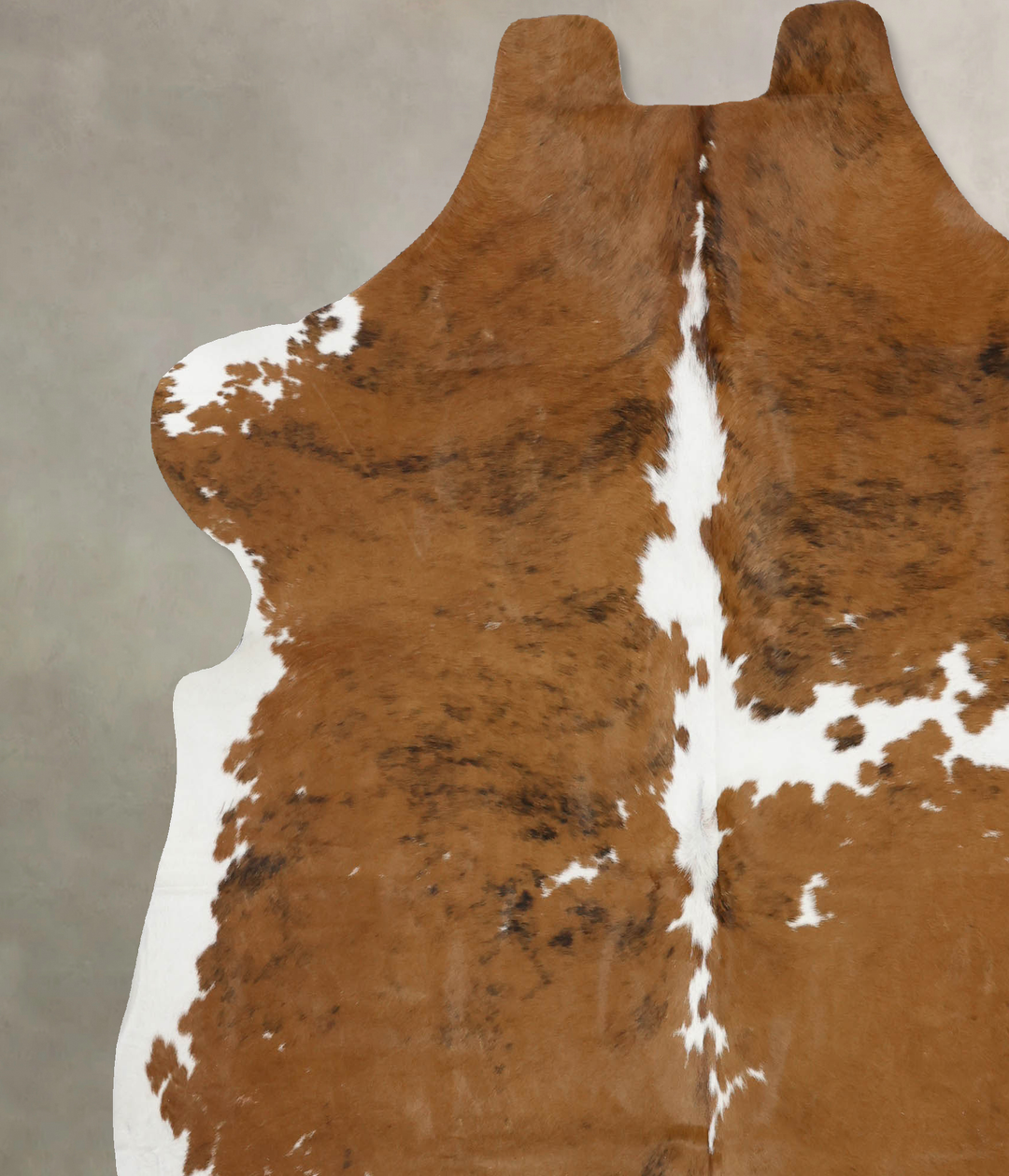 Tricolor X-Large European Cowhide Rug 7'3"H x 6'8"W #B12084 by Hudson 