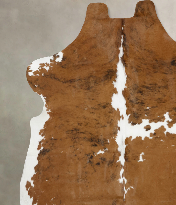 Tricolor X-Large European Cowhide Rug 7'3"H x 6'8"W #B12084 by Hudson Hides