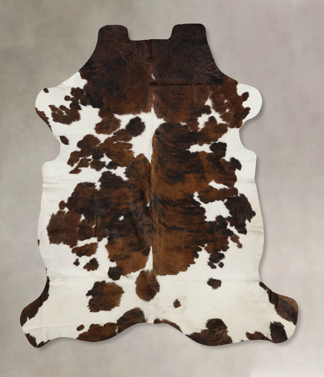 Tricolor X-Large European Cowhide Rug 7'5"H x 6'4"W #B12090 by Hudson 