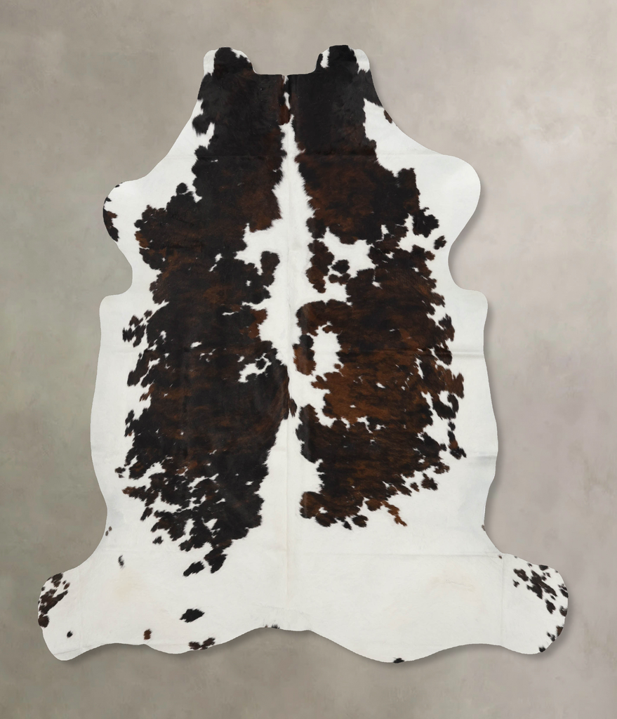 Tricolor X-Large European Cowhide Rug 6'11"H x 6'5"W #B12099 by Hudson Hides