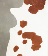 Brown and White XX-Large Brazilian Cowhide Rug 8'3"H x 7'4"W #B1210 by Hudson Hides