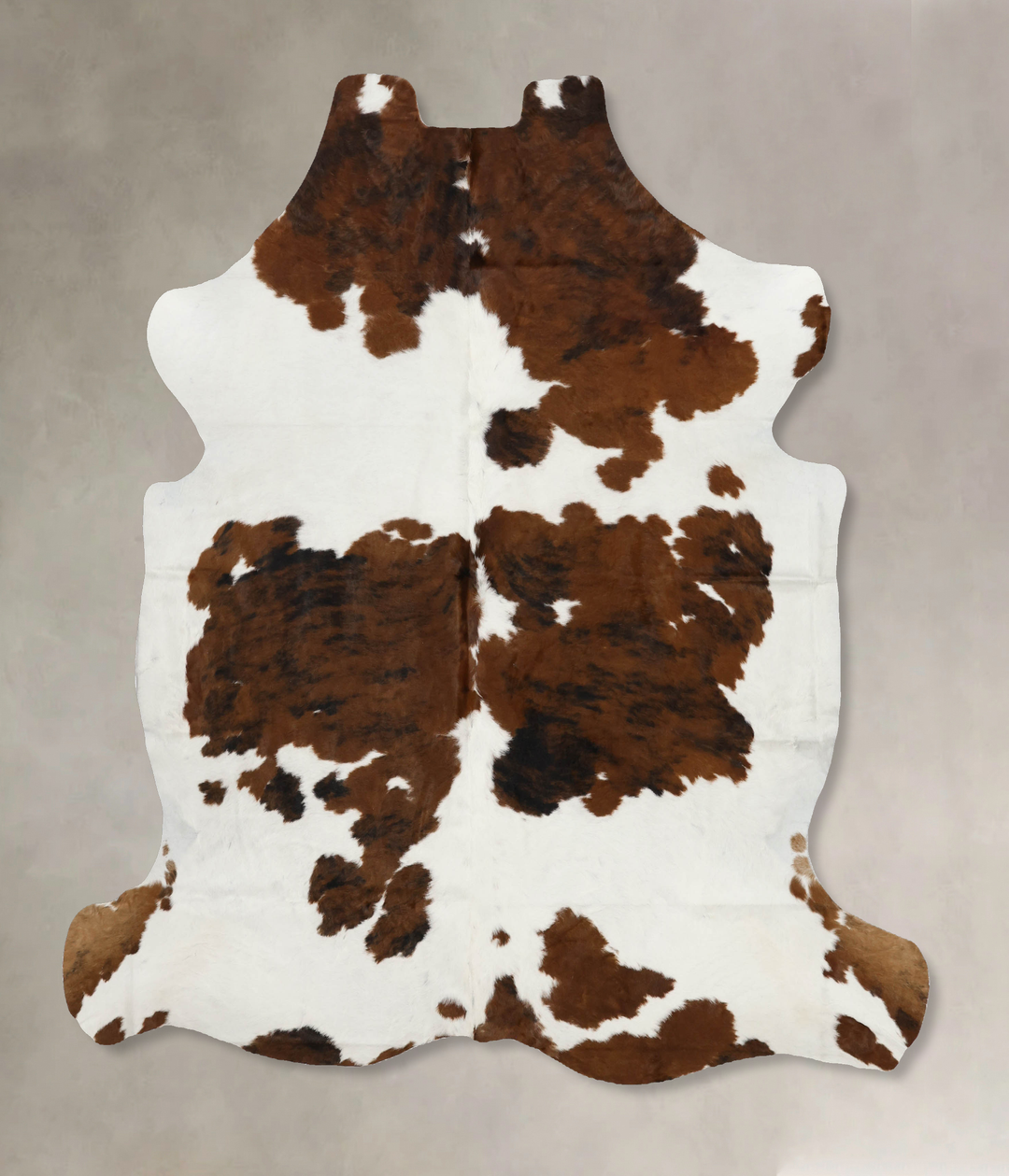 Tricolor X-Large European Cowhide Rug 7'1"H x 6'7"W #B12100 by Hudson 