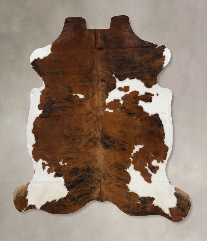 Tricolor X-Large European Cowhide Rug 7'2"H x 6'6"W #B12112 by Hudson Hides